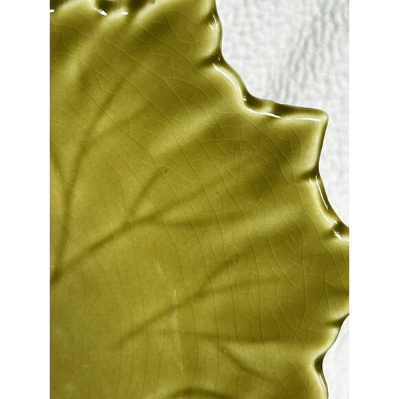 Woodfield Plates By Stubenville Set Of 3 Vintage Leaf Shaped Russell Wright 1941 - Picture 11 of 11